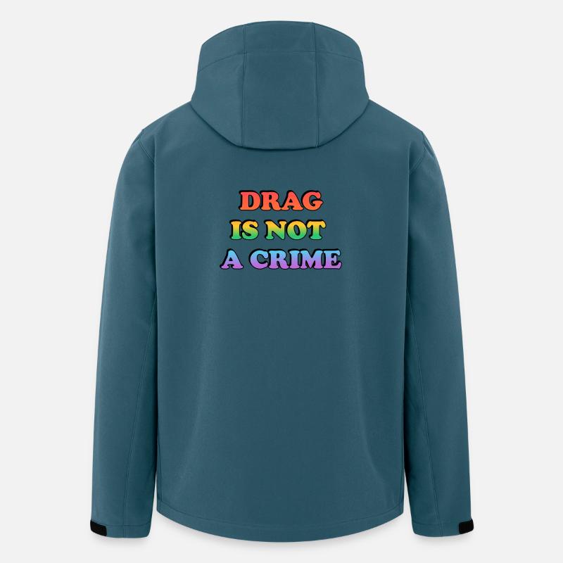 Drag ist kein Verbrechen - Recycelte Männer Softshell-Jacke von Stanley/Stella - Dunkles Petrol