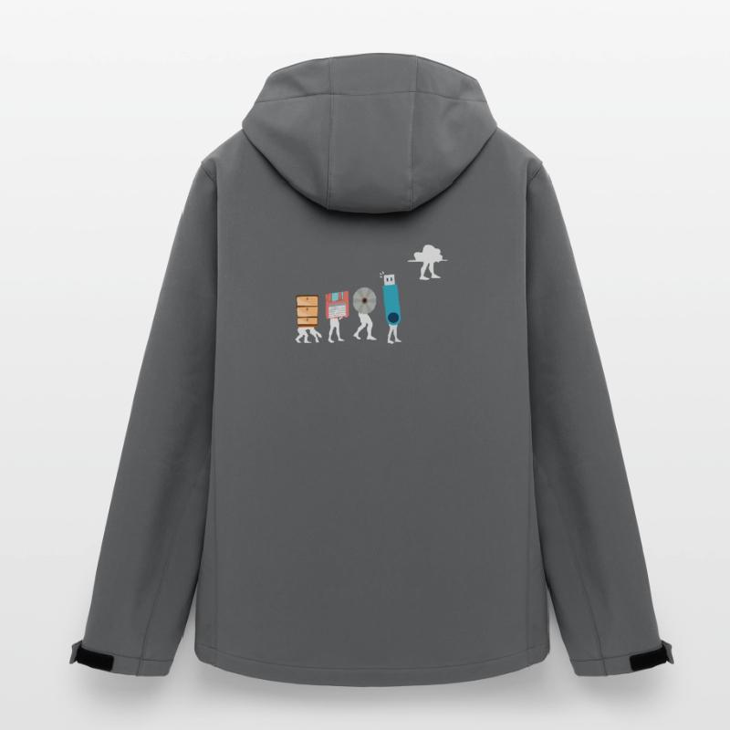 Cloud-Computing-Lustige Programmierer-Daten-KI-Software Recycelte Männer Softshell-Jacke Discoverer von Stanley/Stella