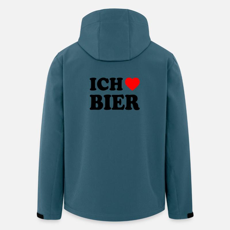 Ich liebe bier - Recycelte Männer Softshell-Jacke von Stanley/Stella - Dunkles Petrol