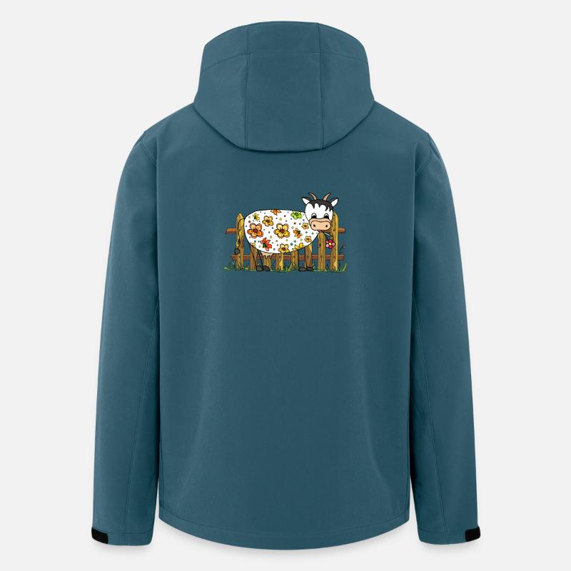 Vache - Veste softshell homme en polyester recyclé Stanley/Stella - bleu pétrole foncé