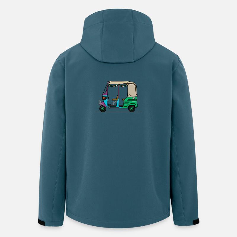 TAXIS DELHI - Recycelte Männer Softshell-Jacke von Stanley/Stella - Dunkles Petrol