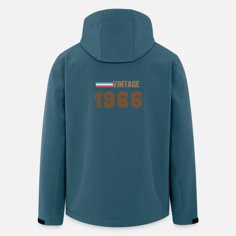 T-Shirt 60 Ans 1966 Script Manuscrit - Veste softshell homme en polyester recyclé Stanley/Stella - bleu pétrole foncé