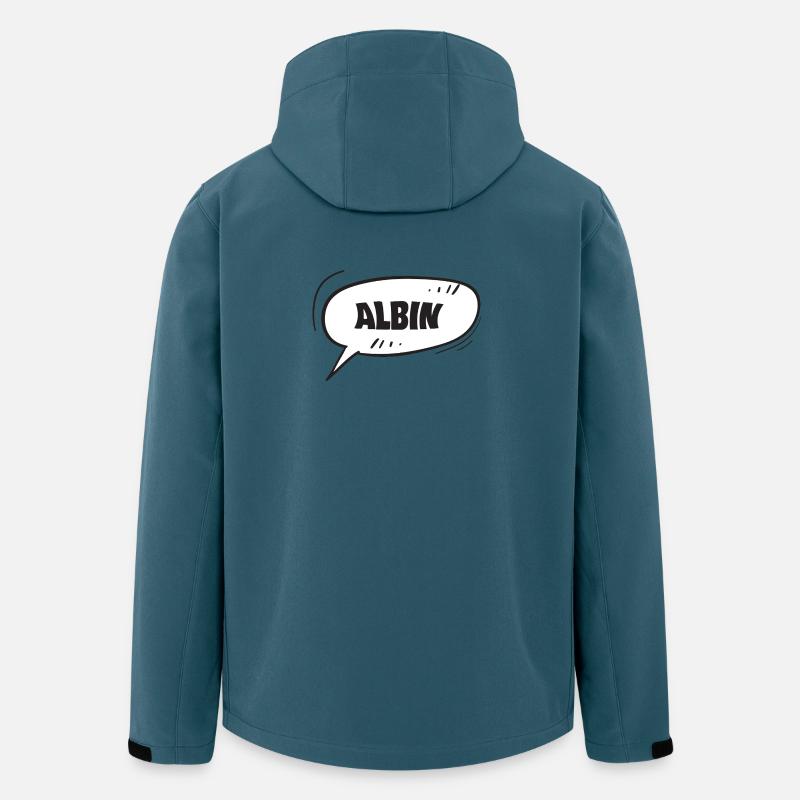Albin - Veste softshell homme en polyester recyclé Stanley/Stella - bleu pétrole foncé