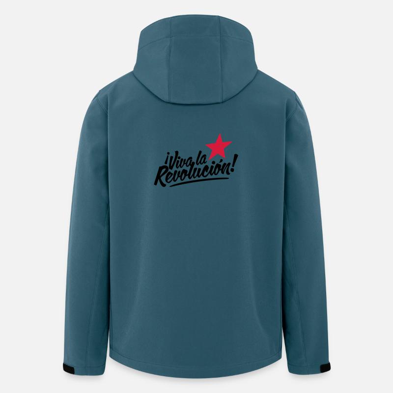 viva la revolucion - revolution! - Recycelte Männer Softshell-Jacke von Stanley/Stella - Dunkles Petrol