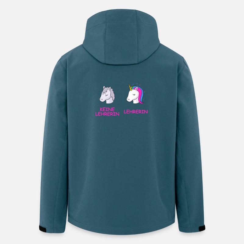 Unicorn Kontrast Lehrerin - Recycelte Männer Softshell-Jacke von Stanley/Stella - Dunkles Petrol
