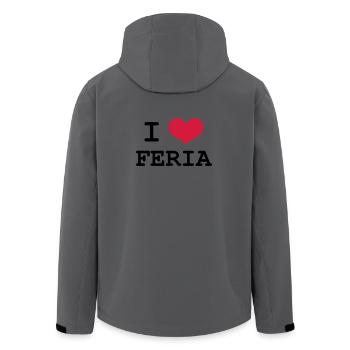 I Love Feria - Veste softshell homme en polyester recyclé Stanley/Stella - bleu pétrole foncé - Dos - AI Model Male 185 light (185cm)