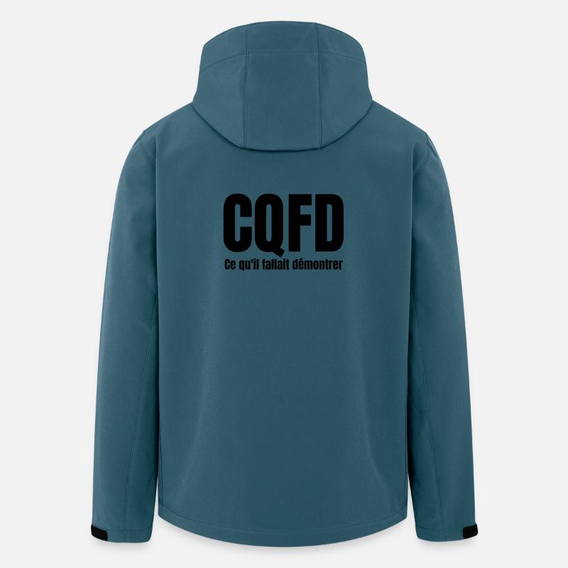 mathématiques, math, CQFD - Veste softshell homme en polyester recyclé Stanley/Stella - bleu pétrole foncé