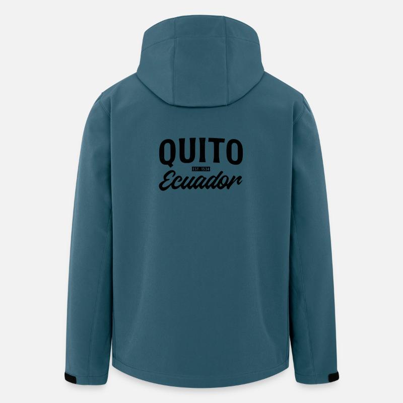 Quito Ecuador - Recycelte Männer Softshell-Jacke von Stanley/Stella - Dunkles Petrol