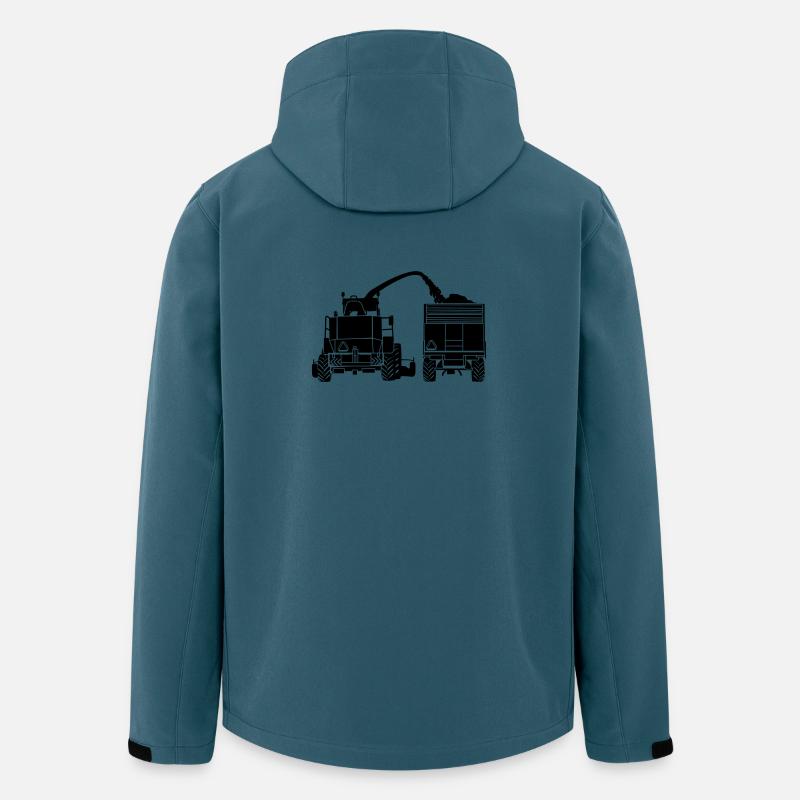 Maishäcksler - Recycelte Männer Softshell-Jacke von Stanley/Stella - Dunkles Petrol