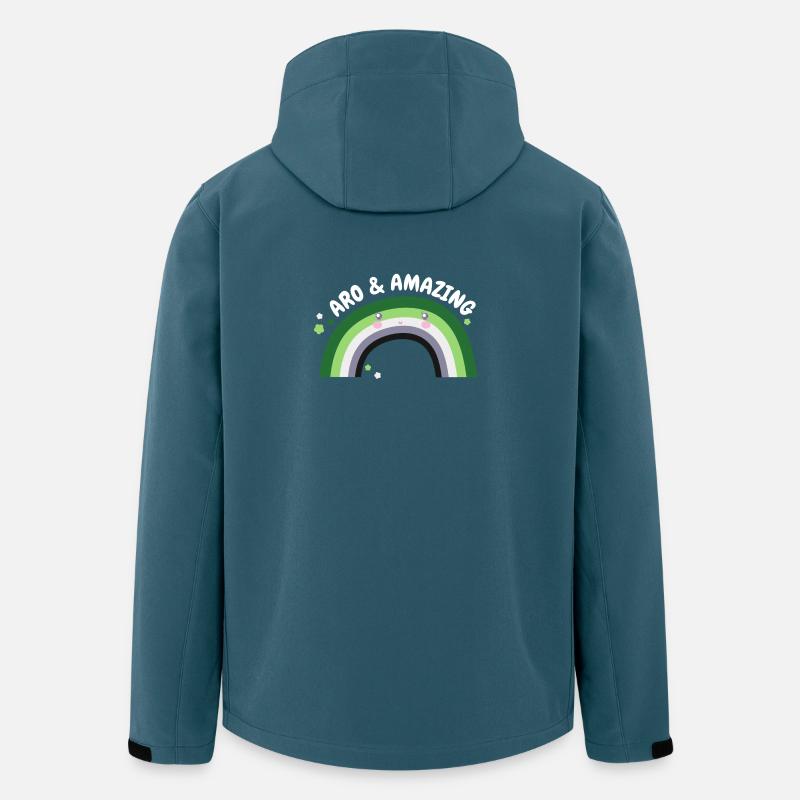Aromantisch und erstaunlich - Recycelte Männer Softshell-Jacke von Stanley/Stella - Dunkles Petrol