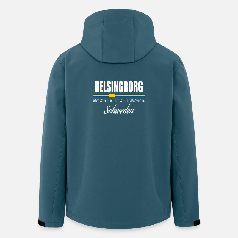 Helsingborg - Veste softshell homme en polyester recyclé Stanley/Stella - bleu pétrole foncé