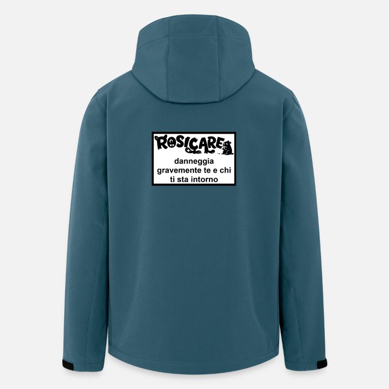Design Humor Rosicone - Recycelte Männer Softshell-Jacke von Stanley/Stella - Dunkles Petrol