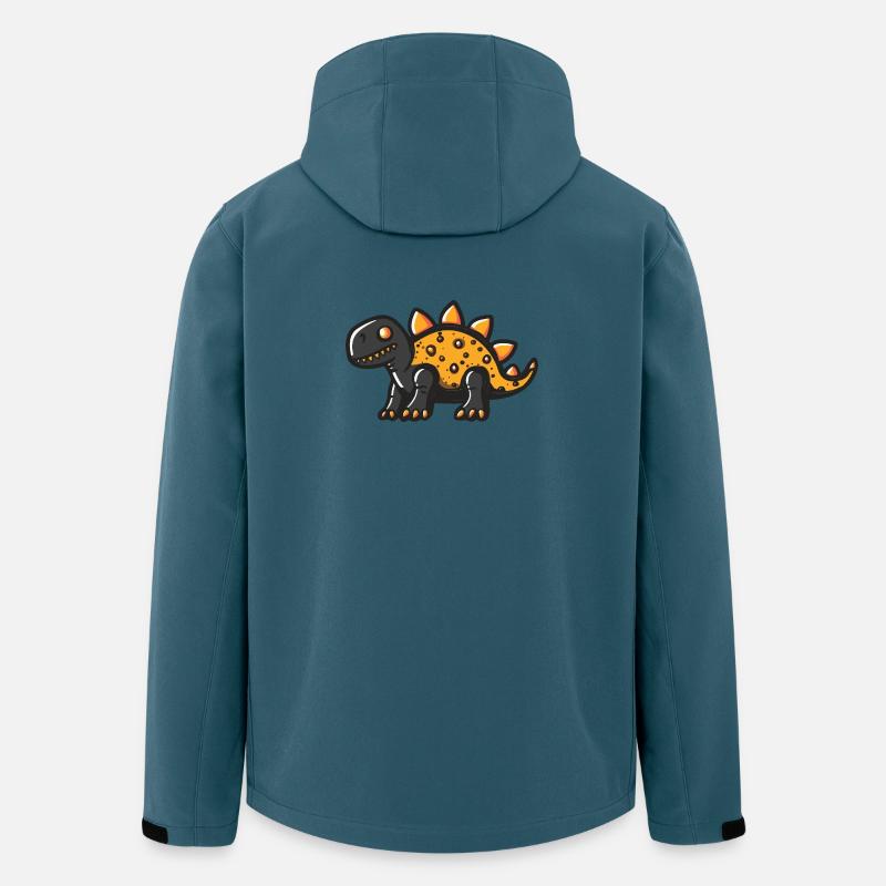 Dinosaurier stegosaurus Halloween Lustig - Recycelte Männer Softshell-Jacke von Stanley/Stella - Dunkles Petrol