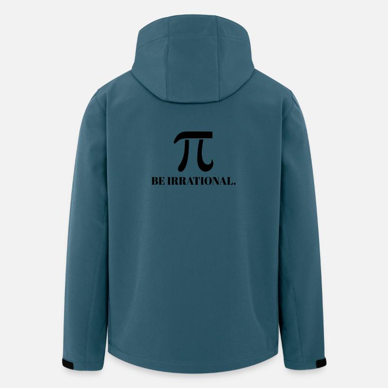 PI - Sei irrational - Schwarz - Recycelte Männer Softshell-Jacke von Stanley/Stella - Dunkles Petrol