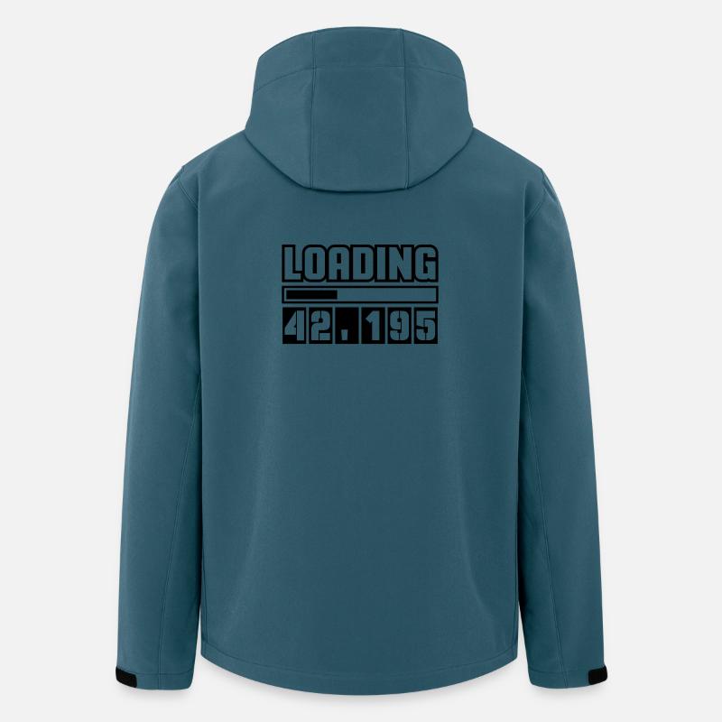 Loading 42,195 Marathon - Recycelte Männer Softshell-Jacke von Stanley/Stella - Dunkles Petrol