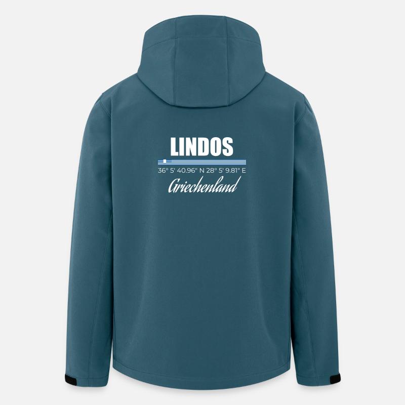 Lindos - Recycelte Männer Softshell-Jacke von Stanley/Stella - Dunkles Petrol