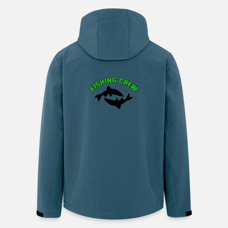 Fish Crew - Veste softshell homme en polyester recyclé Stanley/Stella - bleu pétrole foncé