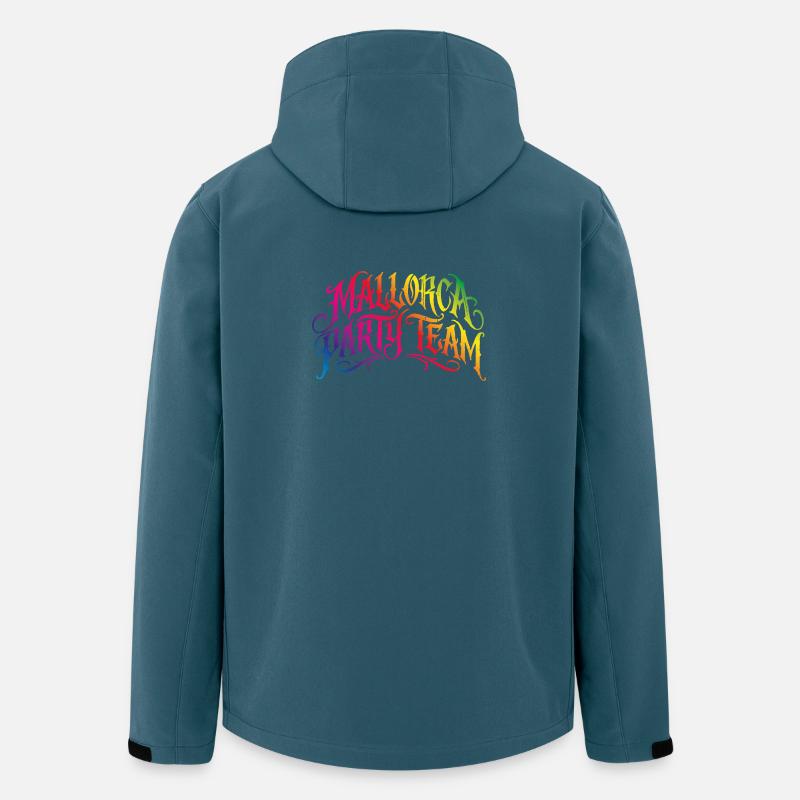 Équipe de Majorque Party Bunt - Veste softshell homme en polyester recyclé Stanley/Stella - bleu pétrole foncé
