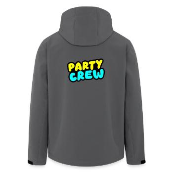 Équipe de fête colorée - Veste softshell homme en polyester recyclé Stanley/Stella - bleu pétrole foncé - Dos - AI Model Male 185 light (185cm)