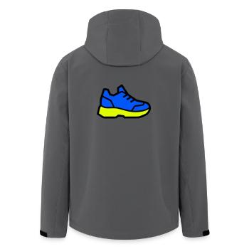 Moderner Laufschuh Sneaker - Recycelte Männer Softshell-Jacke von Stanley/Stella - Dunkles Petrol - Hinten - AI Model Male 185 light (185cm)