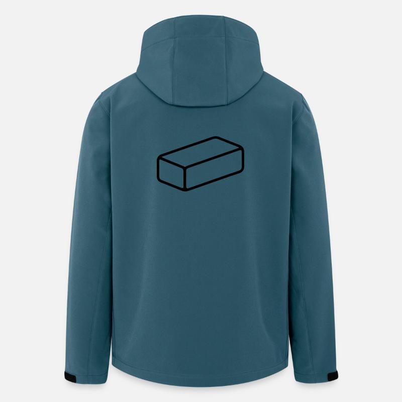 brique - Veste softshell homme en polyester recyclé Stanley/Stella - bleu pétrole foncé