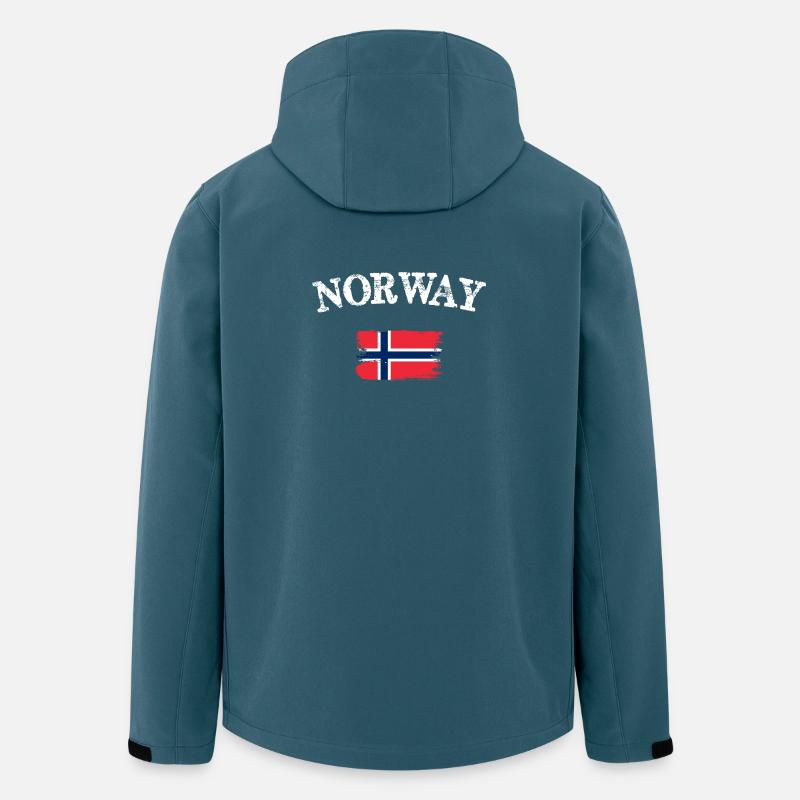 Norway Brush Flag Emblem - Men’s Recycled Softshell Jacket by Stanley/Stella - stargazer