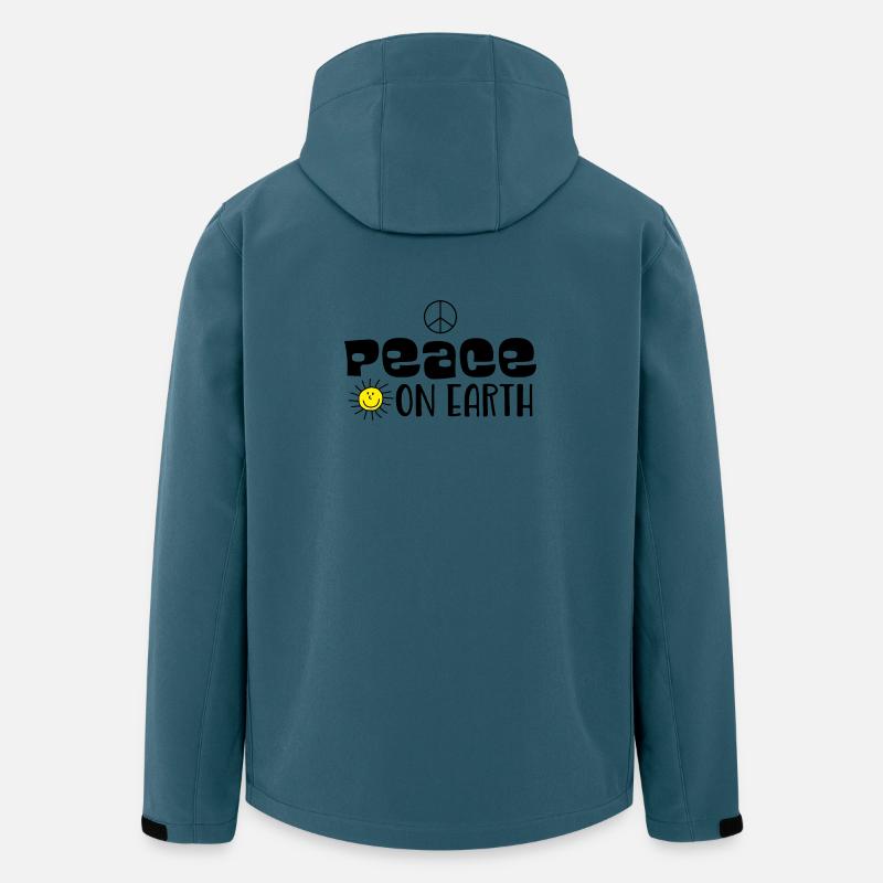 Peace on earth - Recycelte Männer Softshell-Jacke von Stanley/Stella - Dunkles Petrol