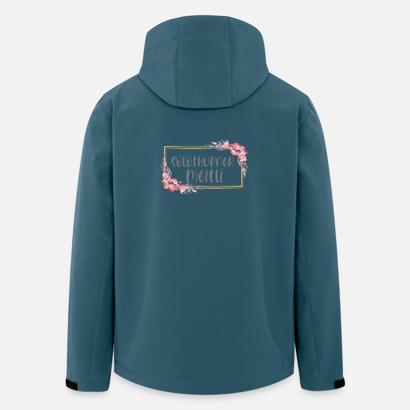 Schweiz Solothurn Mädchen Heimat Geschenk - Recycelte Männer Softshell-Jacke von Stanley/Stella - Dunkles Petrol