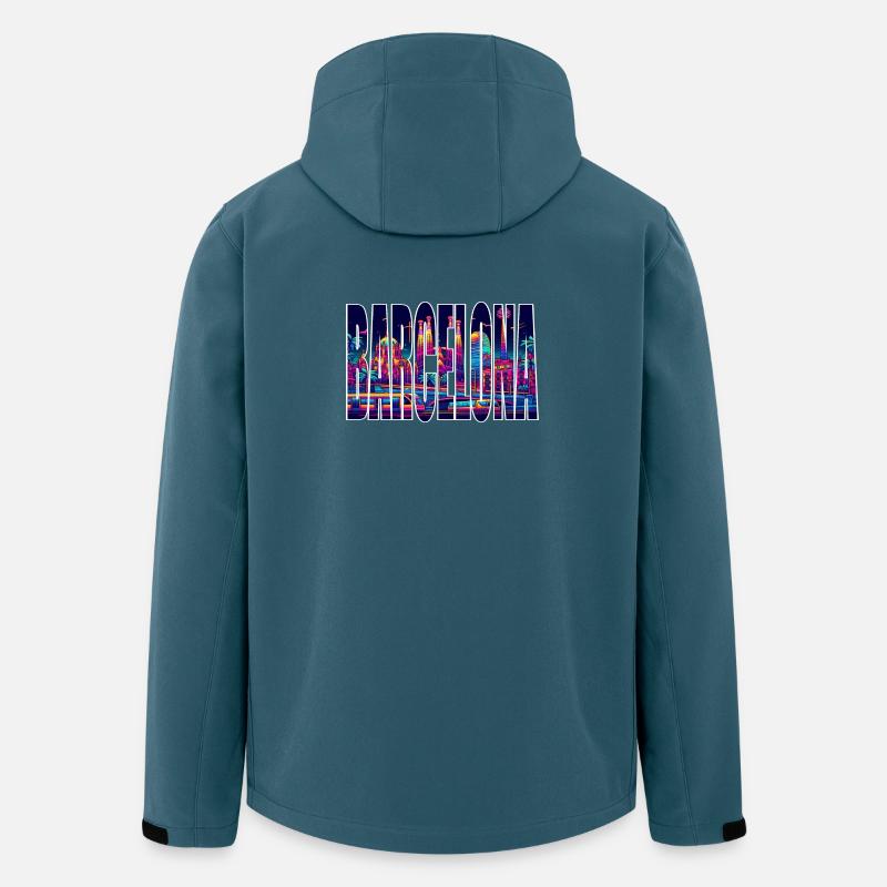 Barcelona - Recycelte Männer Softshell-Jacke von Stanley/Stella - Dunkles Petrol