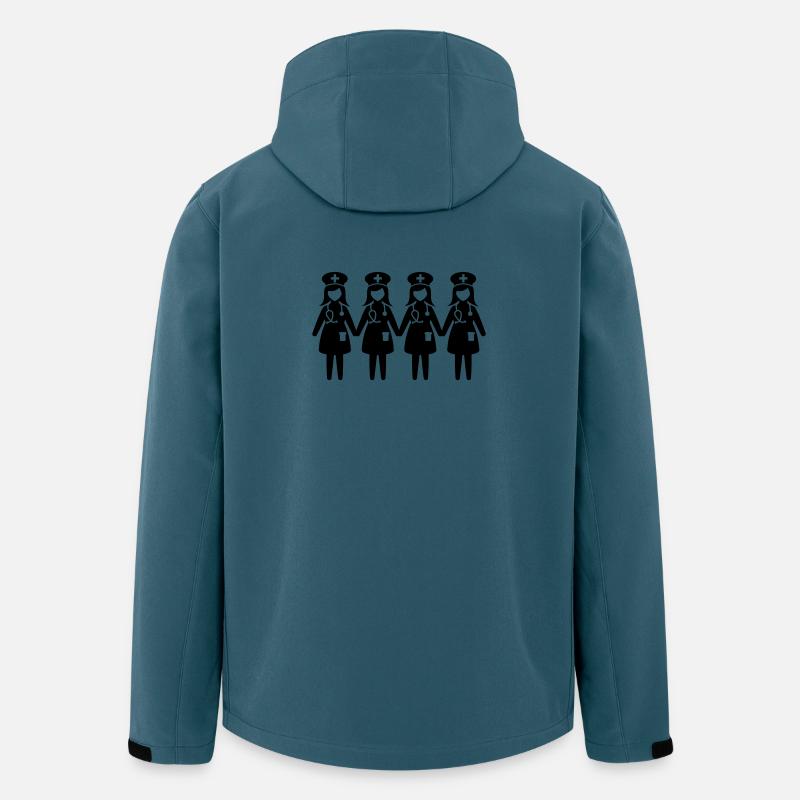Krankenschwester Team - Recycelte Männer Softshell-Jacke von Stanley/Stella - Dunkles Petrol