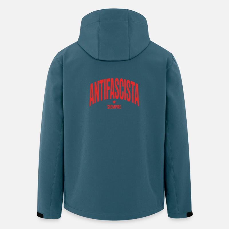 Antifascista Siempre - Antifa Tee - Recycelte Männer Softshell-Jacke von Stanley/Stella - Dunkles Petrol