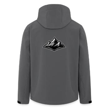 Berge Symbol Alpen - Recycelte Männer Softshell-Jacke von Stanley/Stella - Dunkles Petrol - Hinten - AI Model Male 185 light (185cm)