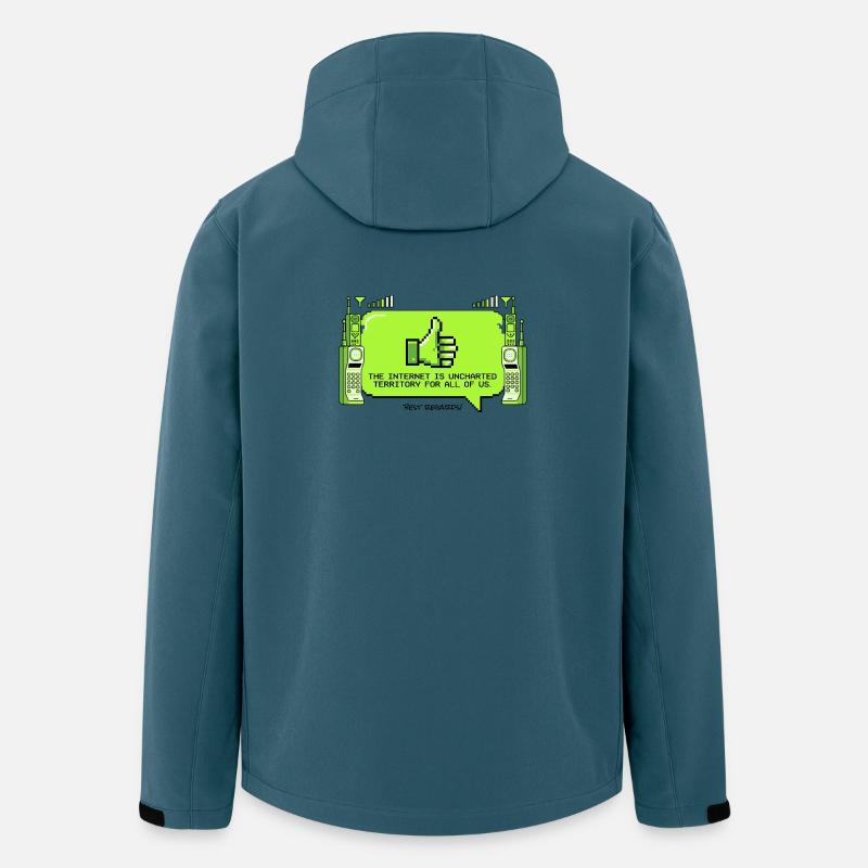 The Internet is uncharted territory - Men’s Recycled Softshell Jacket by Stanley/Stella - stargazer