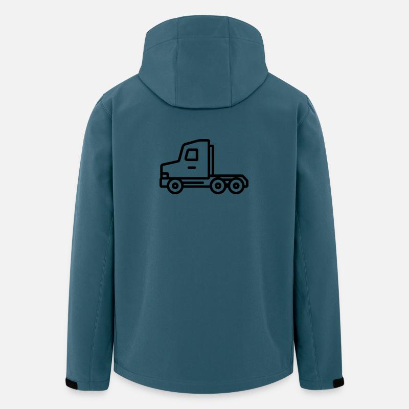 Lkw - Recycelte Männer Softshell-Jacke von Stanley/Stella - Dunkles Petrol