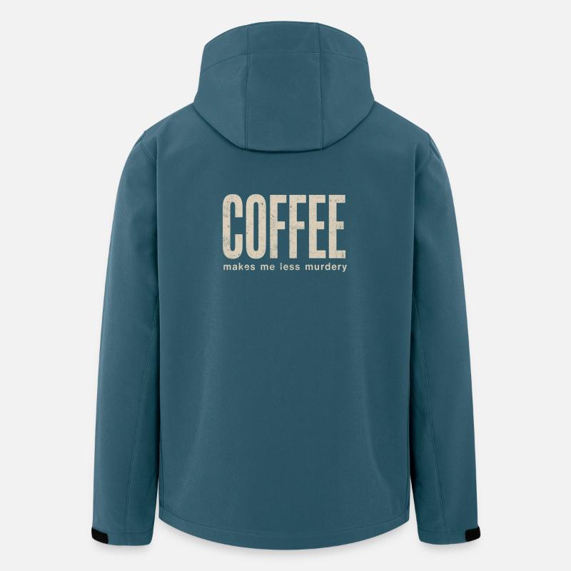 Coffee makes me less murderous - Men’s Recycled Softshell Jacket by Stanley/Stella - stargazer