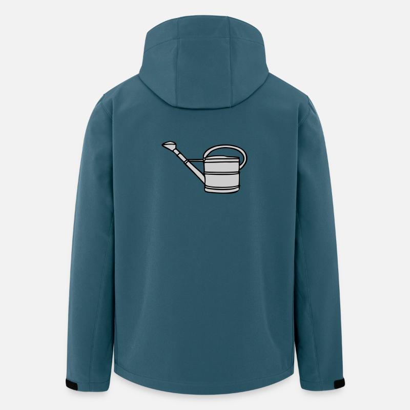 Giesskanne Metall, zweifarbig - Recycelte Männer Softshell-Jacke von Stanley/Stella - Dunkles Petrol