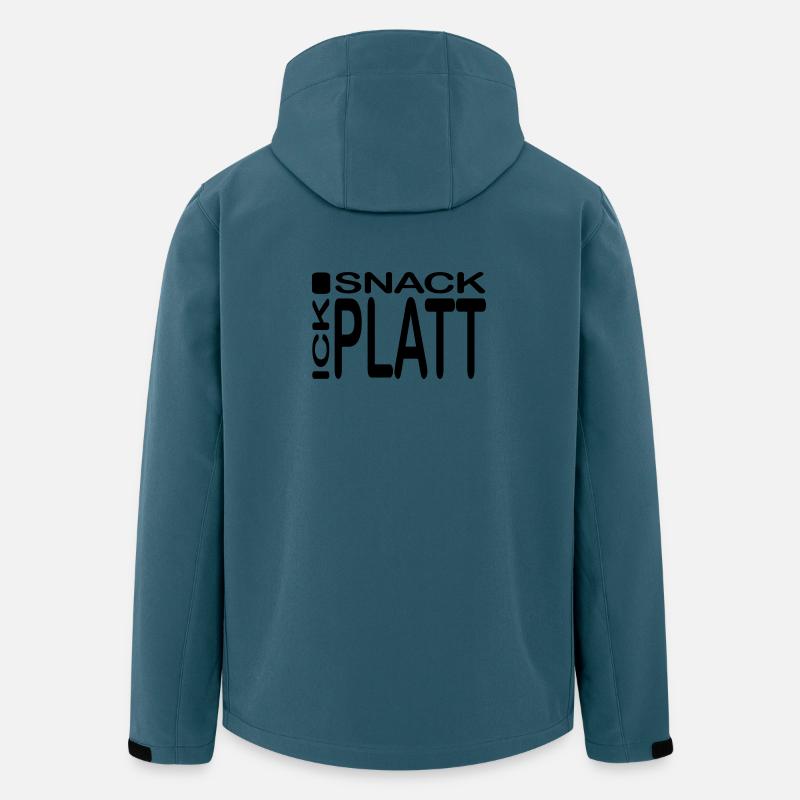 Ick snack Platt - Recycelte Männer Softshell-Jacke von Stanley/Stella - Dunkles Petrol