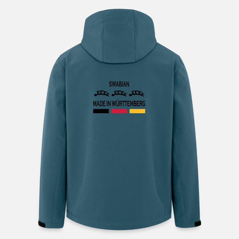 Made in Württemberg - Recycelte Männer Softshell-Jacke von Stanley/Stella - Dunkles Petrol