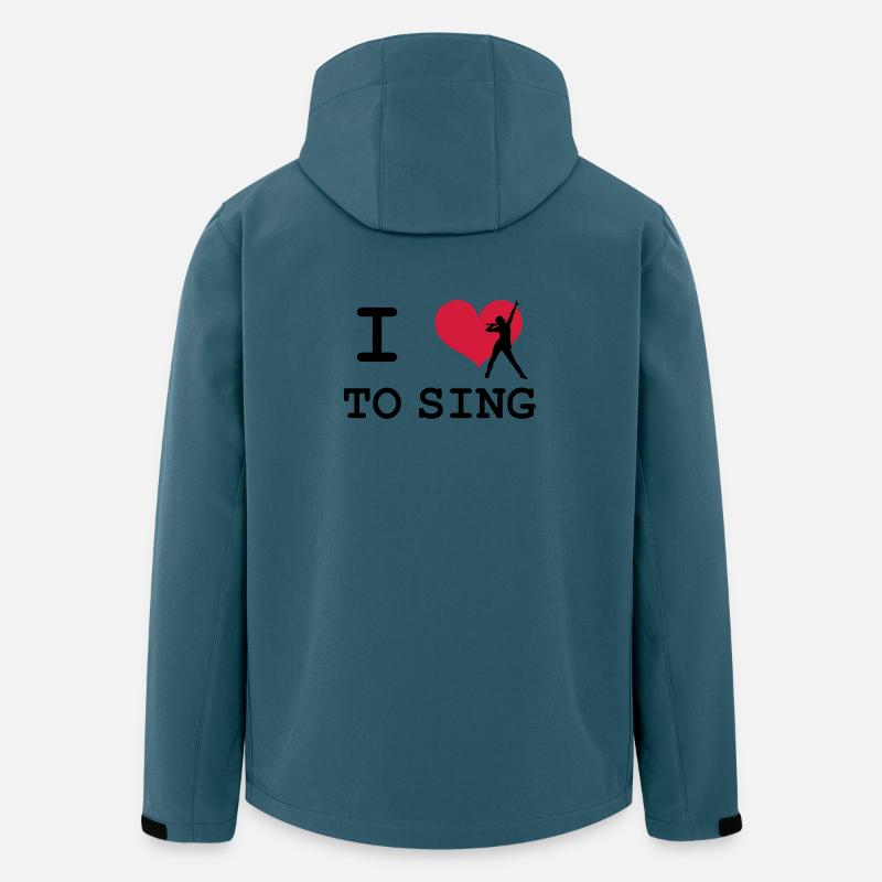 I Love To Sing - Men’s Recycled Softshell Jacket by Stanley/Stella - stargazer