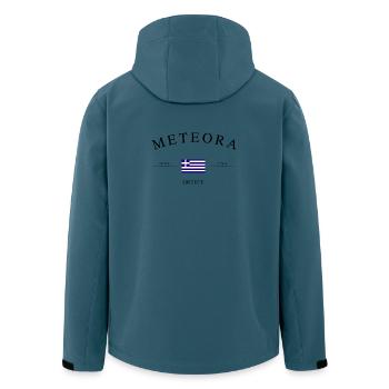 Meteora Greece – Holiday Souvenir &amp; Gift - Men’s Recycled Softshell Jacket by Stanley/Stella - stargazer - Back - AI Model Male 185 light (185cm)