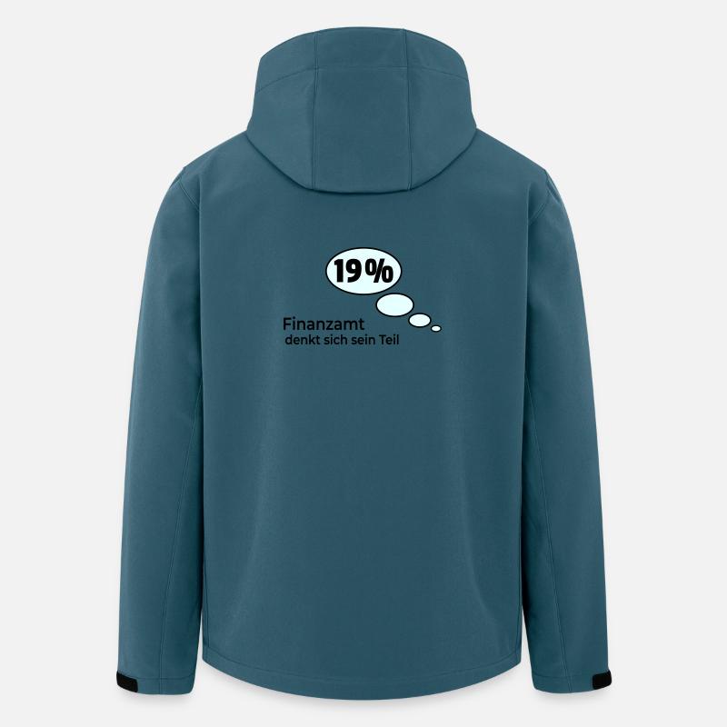 denkt sich sein Teil - Recycelte Männer Softshell-Jacke von Stanley/Stella - Dunkles Petrol