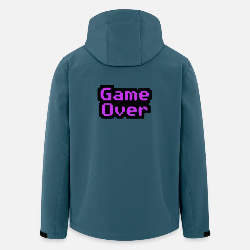 Game Over Pixel Retro - Veste softshell homme en polyester recyclé Stanley/Stella - bleu pétrole foncé