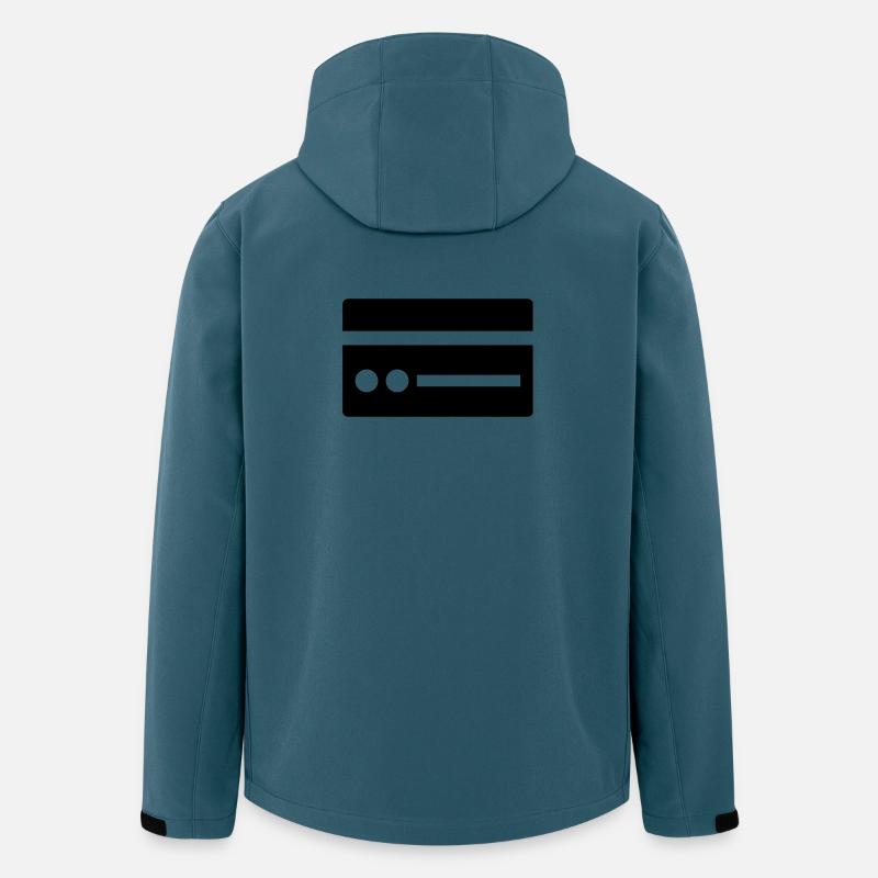 Credit Card Silhouette - Men’s Recycled Softshell Jacket by Stanley/Stella - stargazer