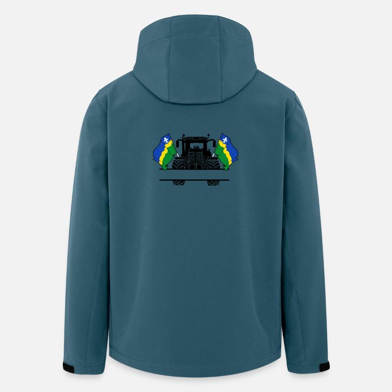 Flevoland_Tractor_Custom_Edition - Recycelte Männer Softshell-Jacke von Stanley/Stella - Dunkles Petrol