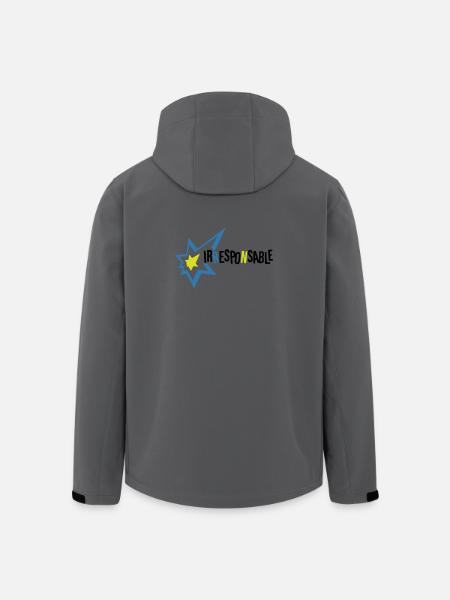 Irresponsable - Veste softshell homme en polyester recyclé Stanley/Stella - bleu pétrole foncé
