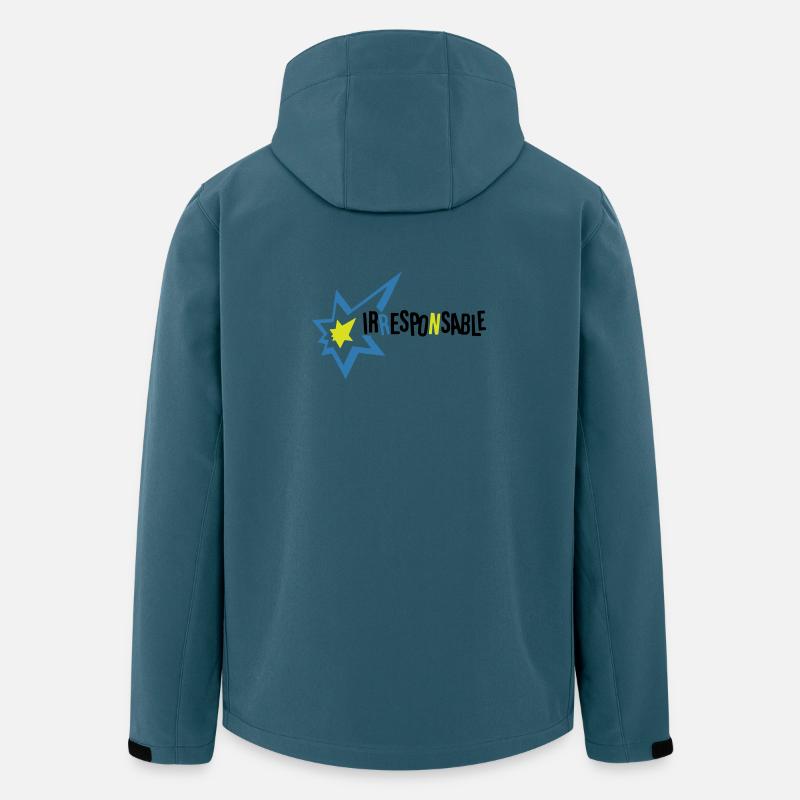 Irresponsable - Veste softshell homme en polyester recyclé Stanley/Stella - bleu pétrole foncé