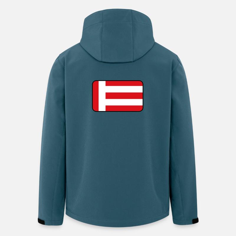 Eindhoven-Flaggenlogo - Recycelte Männer Softshell-Jacke von Stanley/Stella - Dunkles Petrol