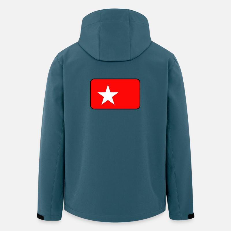 Logo der Maastricht-Flagge - Recycelte Männer Softshell-Jacke von Stanley/Stella - Dunkles Petrol