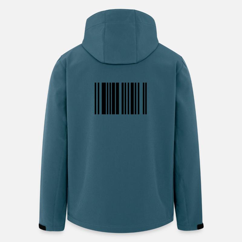 barcode - Recycelte Männer Softshell-Jacke Discoverer von Stanley/Stella - Dunkles Petrol