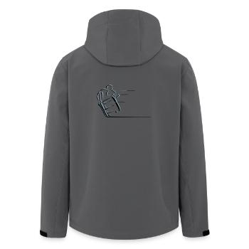 Fauteuil roulant sport vitesse - Veste softshell homme en polyester recyclé Stanley/Stella - bleu pétrole foncé - Dos - AI Model Male 185 light (185cm)